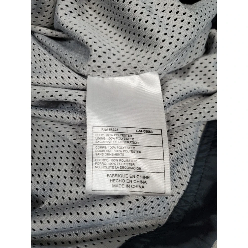 Nike Team Lacrosse Mens Windbreaker Size Small Quarter Zip Black Anorak Mesh